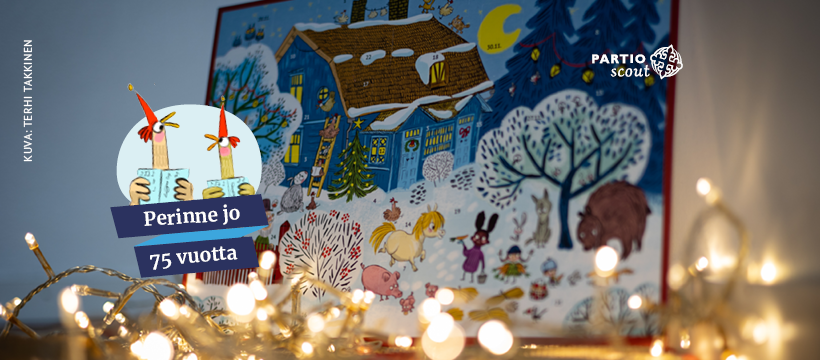 Partiolaisten adventtikalenterit ovat jälleen myynnissä!